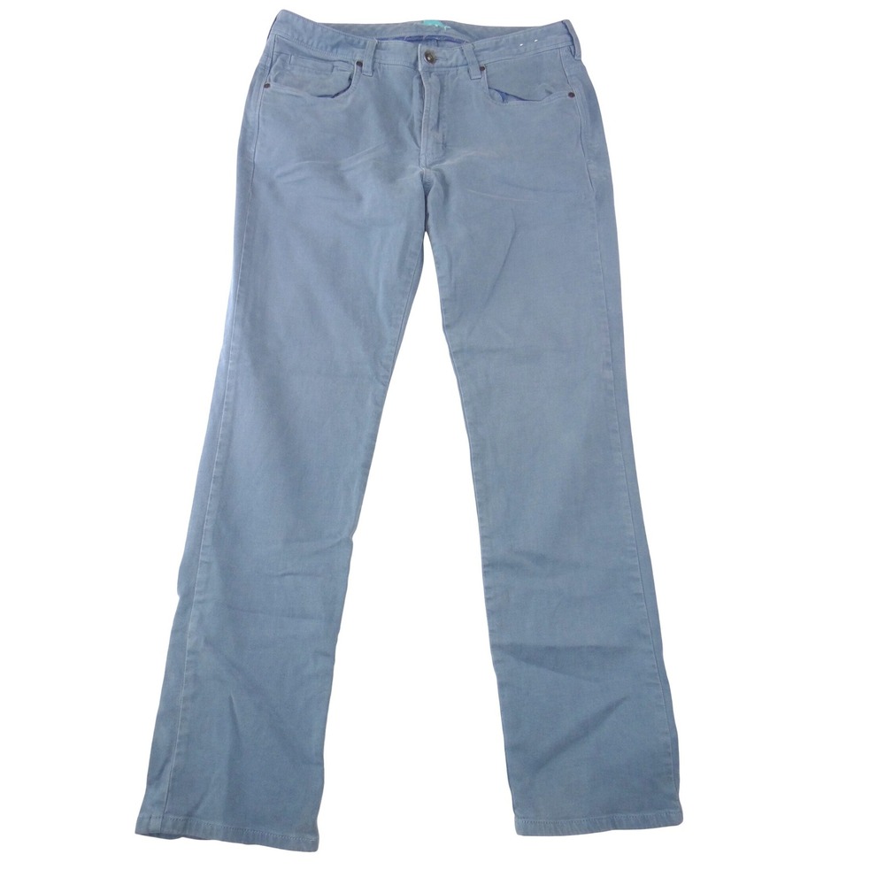 Tommy Bahama Boracay Straight Leg Pants Dusty Blue Mens 33x32 Stretch Cotton